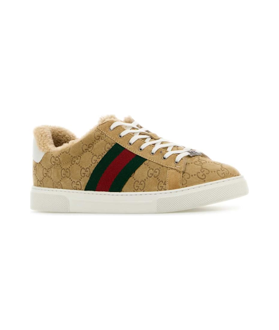 【関税&送料込】Gucci Camel Suede Ace Sneakers Gucci Camel Suede Ace Sneakers | italist
