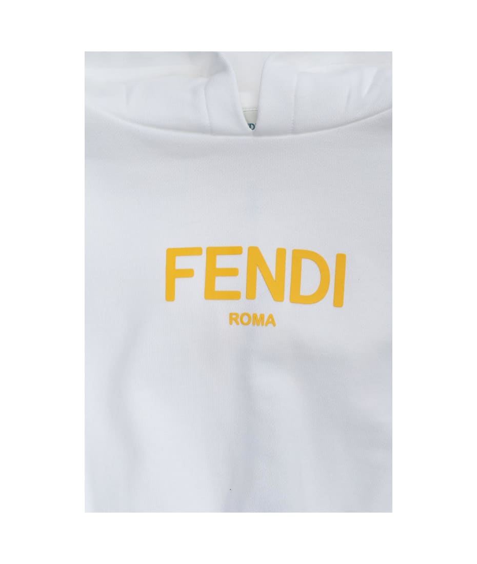Fendi Hoodie With Logo - Gesso