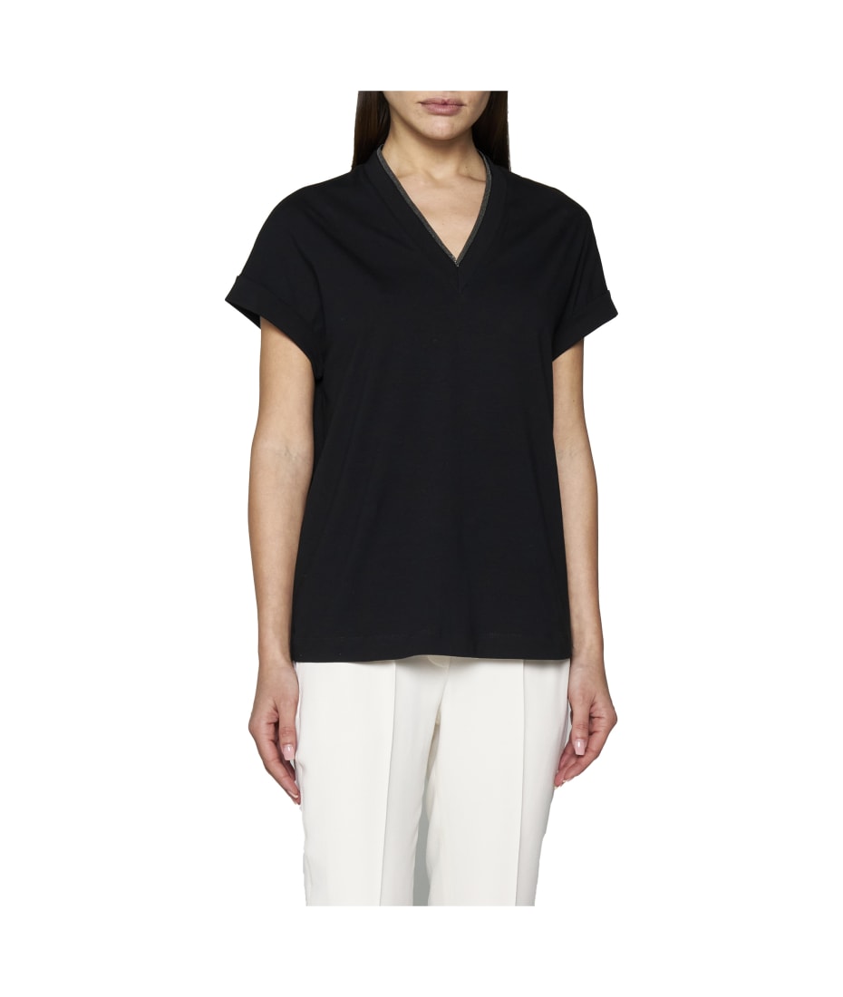 【送料&関税込】Brunello Cucinelli Precious Neckline T-shirt Brunello Cucinelli Precious Neckline T-shirt | italist