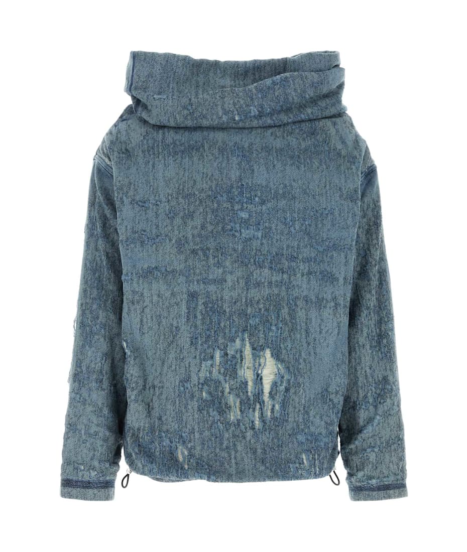 パーカー・フーディ DIESEL SS25 Stretch denim sweatshirt (A18935068RQ 01) 楽天市場】DIESEL メンズ フーデッドスウェット デニム