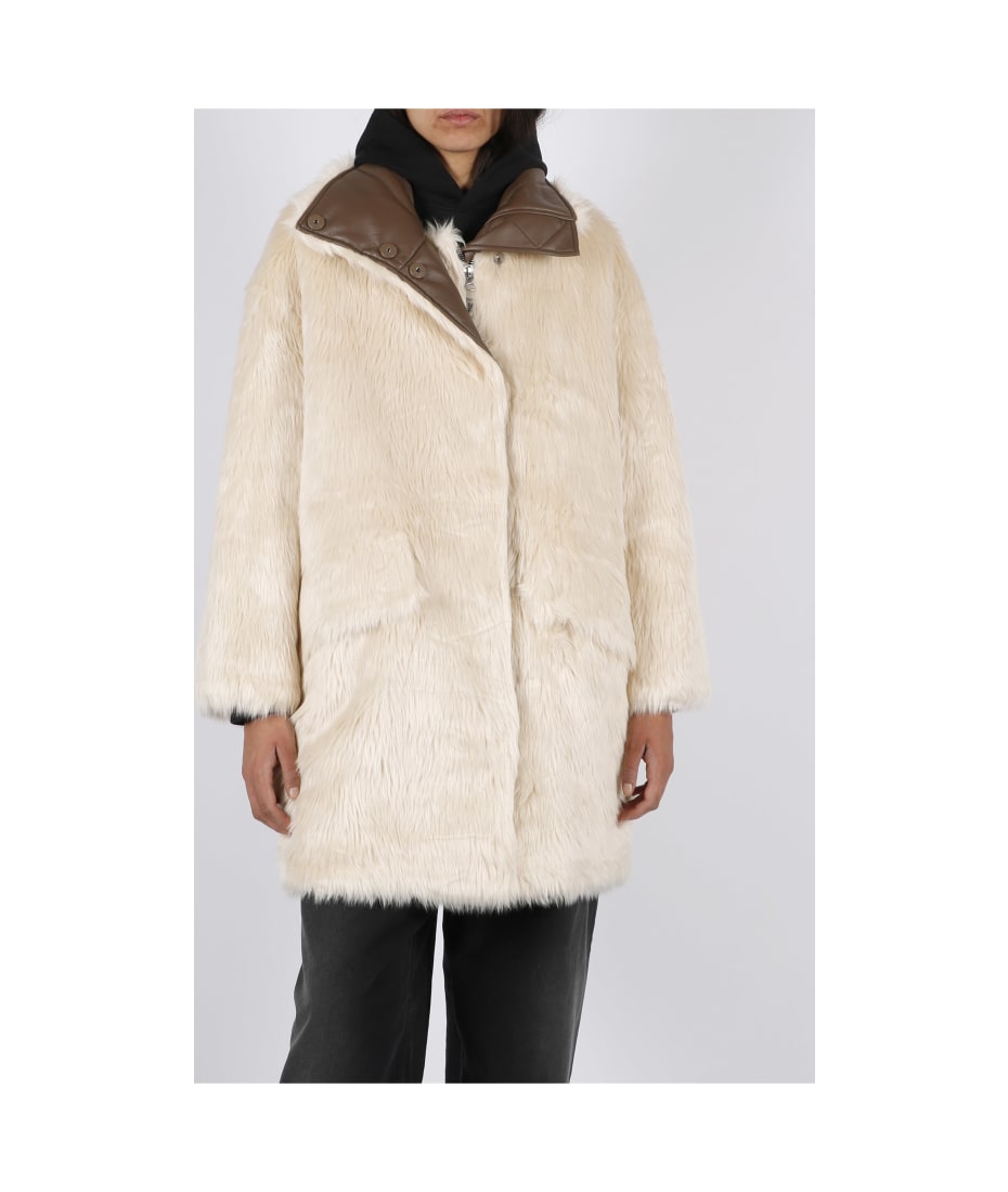 ★STAND STUDIO★ Doona Coat Solid Cream 62015909290002 62015 STAND STUDIO Doona Coat | italist