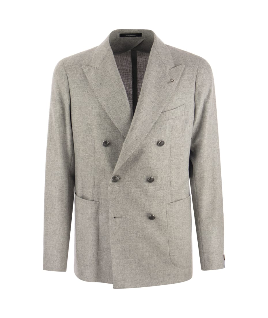 Tagliatore Montecarlo - Double-breasted Wool And Cashmere Jacket