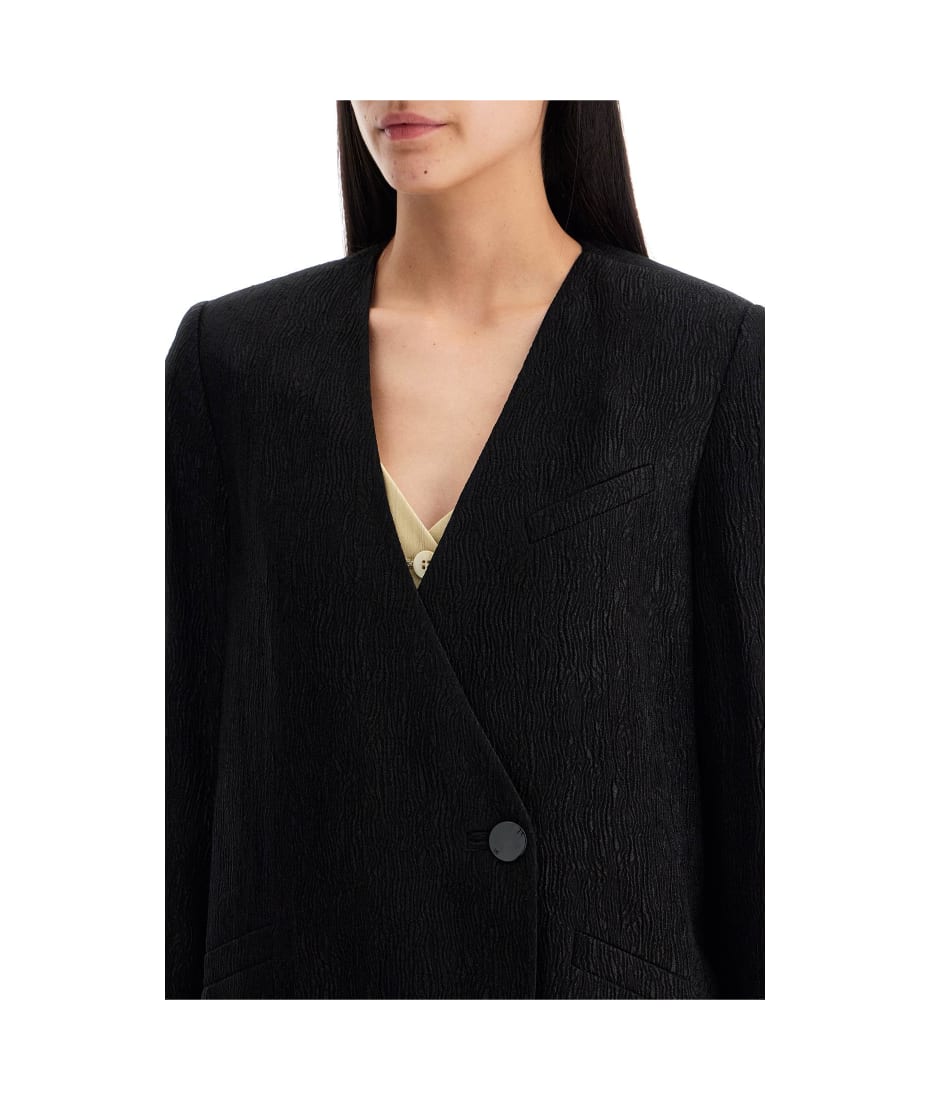 【送料&関税込】Ganni boxy Crepe Stretch Bl Ganni 'boxy Crepe Stretch Bl | italist