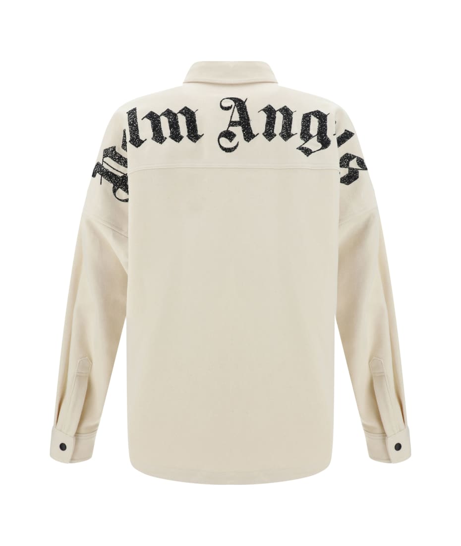 新品 Palm Angels CHECK BACK LOGO OVERSHIRT Palm Angels Back Logo Check Overshirt | italist
