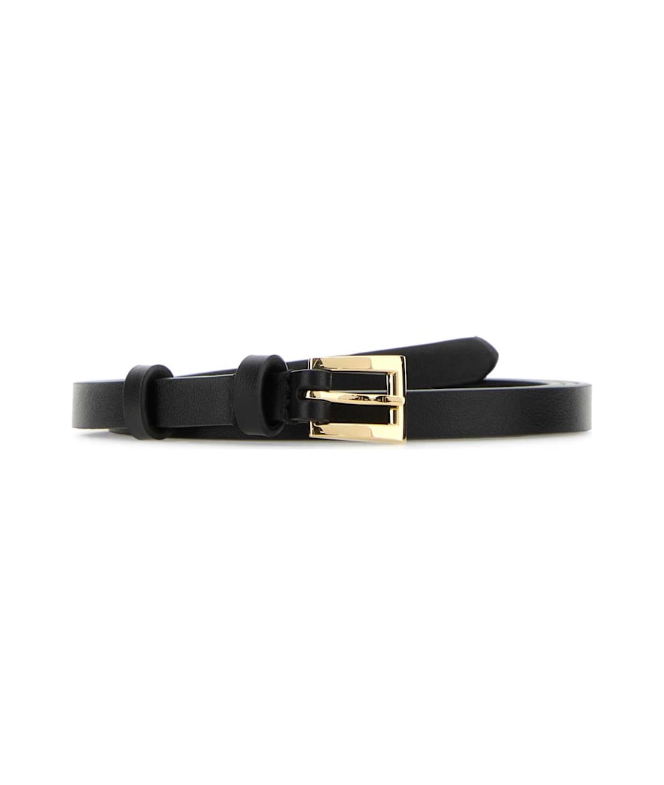 Prada Women’s Belt Prada Black Leather Belt | italist
