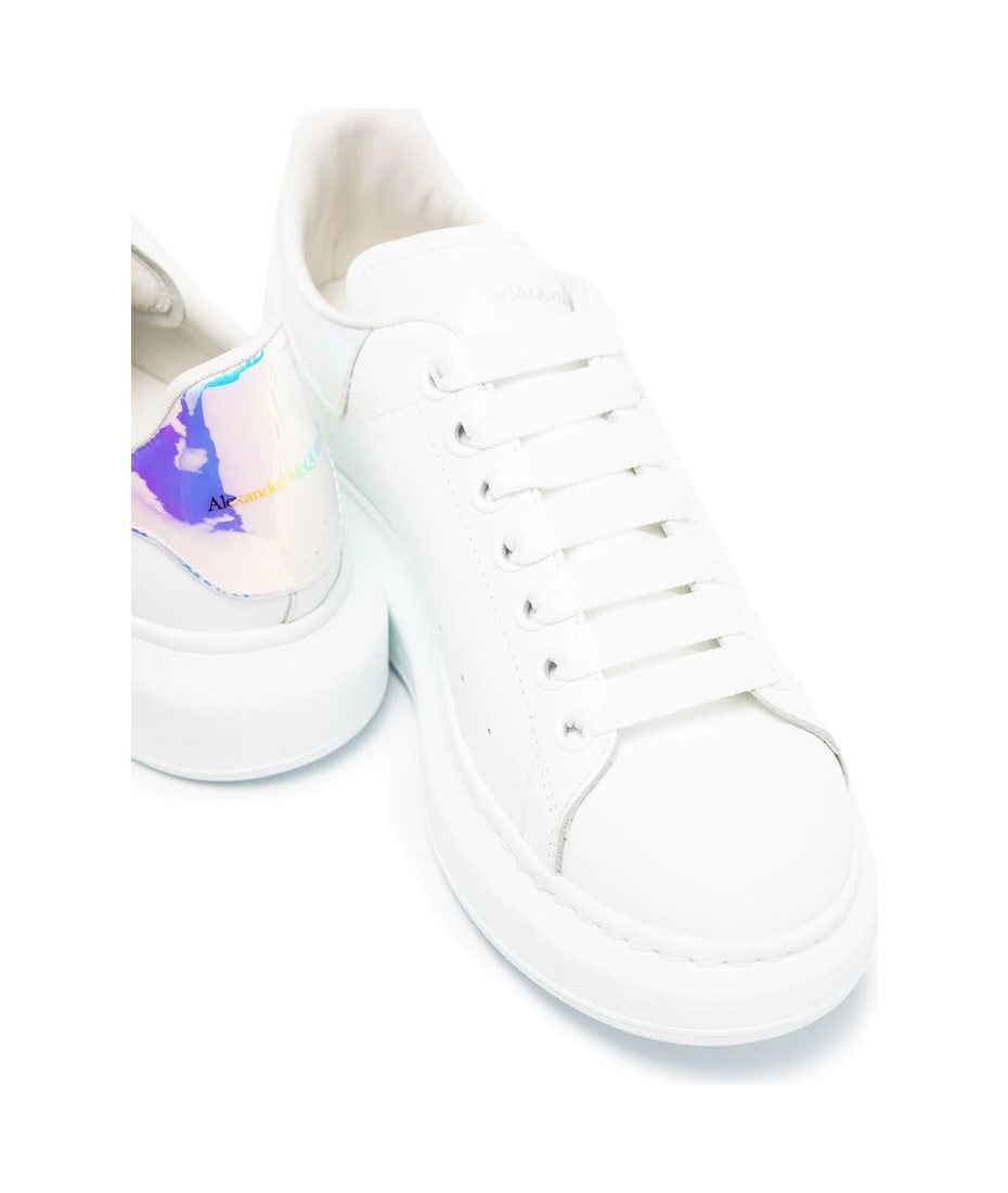 Alexander McQueen Women's Oversized Sneakers Size 38 EU/ 8 White Iridescent  | eBay