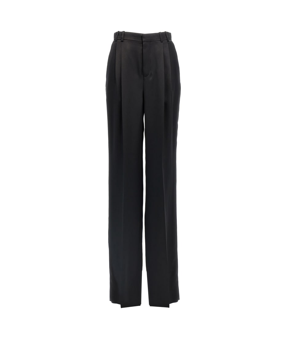 パンツ Saint Laurent FW24 Satin pants (803599Y013G 1000) Saint Laurent Satin Trousers | italist