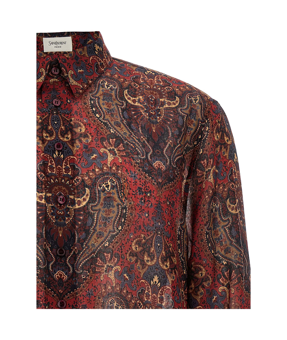 Saint Laurent Paisley Print Shirt | italist