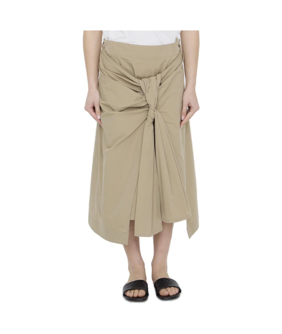 【送料&関税込】Bottega Veneta Asymmetric Hem Midi Skirt Bottega Veneta Asymmetric Hem Midi Skirt | italist
