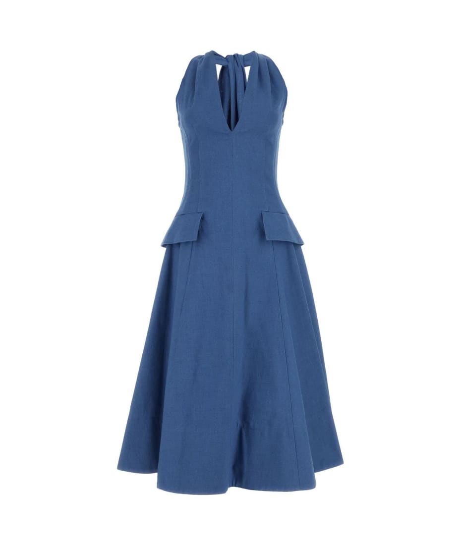 light blue strapless prom dress Cocoon Knit Dress in Cerulean Blue – The Amber Loft main image 0