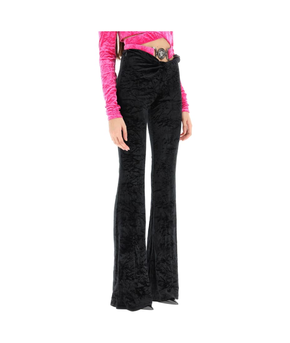 Versace Velvet Flared Pants | italist