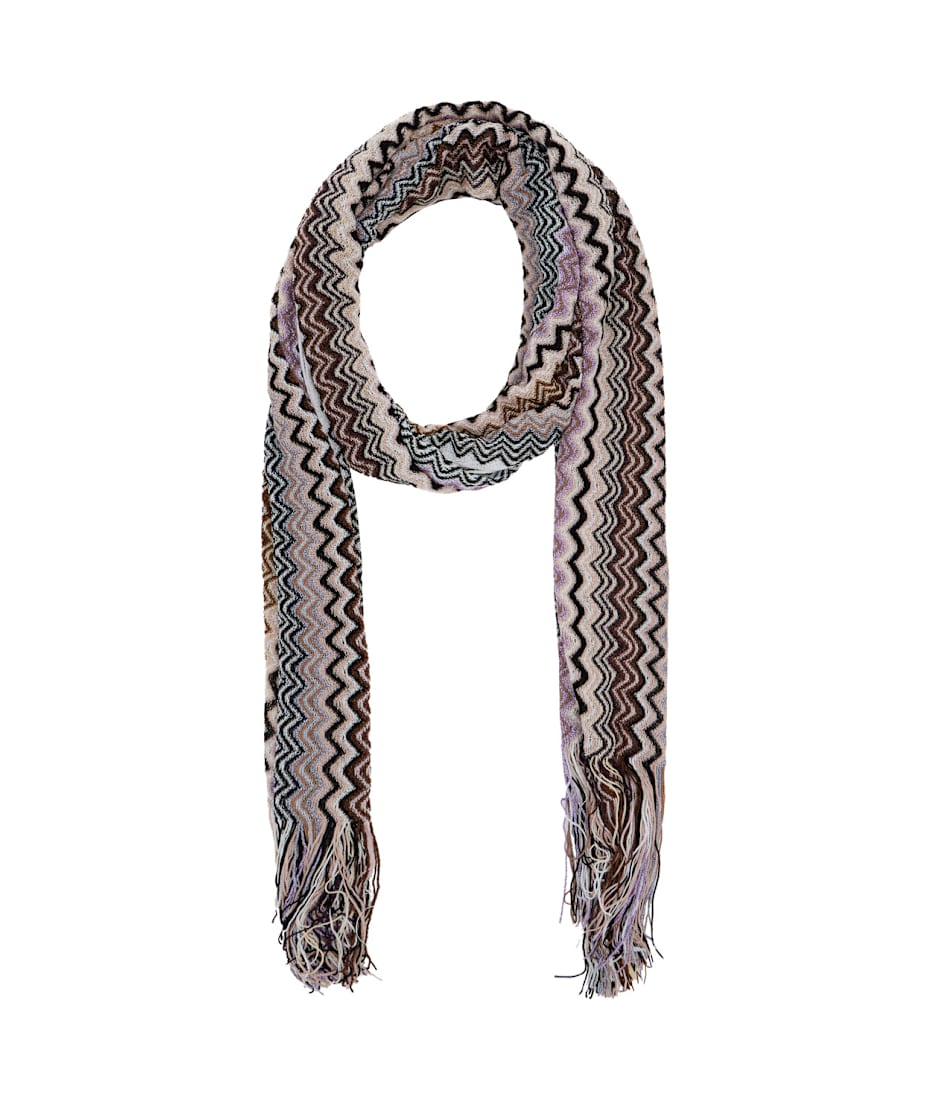 Multicolor Scarf With Chevron Motif In Viscose Blend Woman Missoni |  italist, ALWAYS LIKE A SALE, image size:930x1100