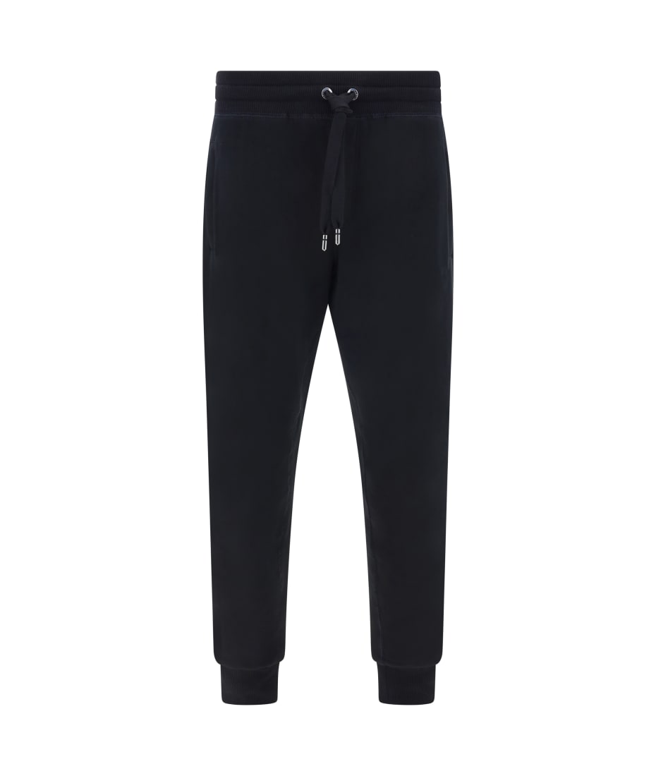 Dolce & Gabbana BLACK SWEATPANTS スウェット トレンド ロゴ Cotton Sweatpants - Men | Dolce&Gabbana