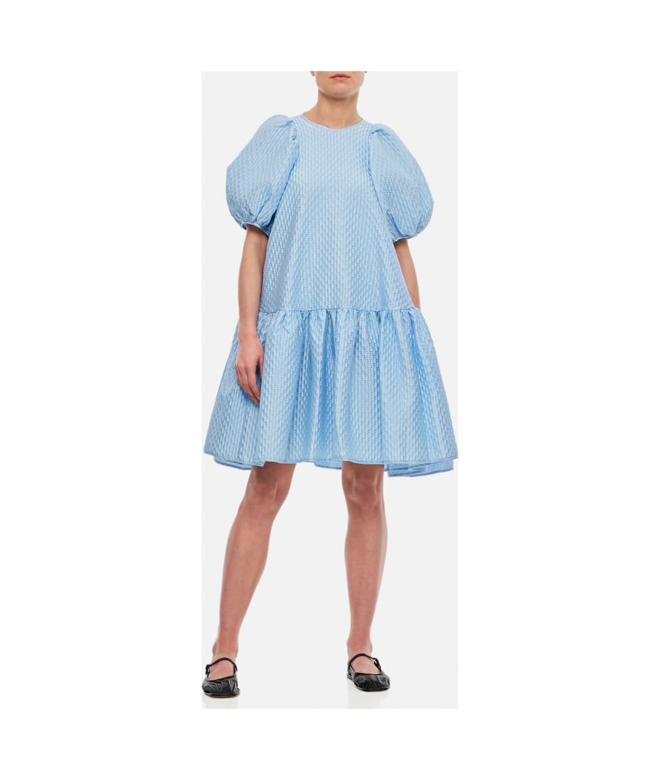 Cecilie Bahnsen⌇soft mint camisole dress Cecilie Bahnsen Joel Mint Green Off Shoulder Belted Dress