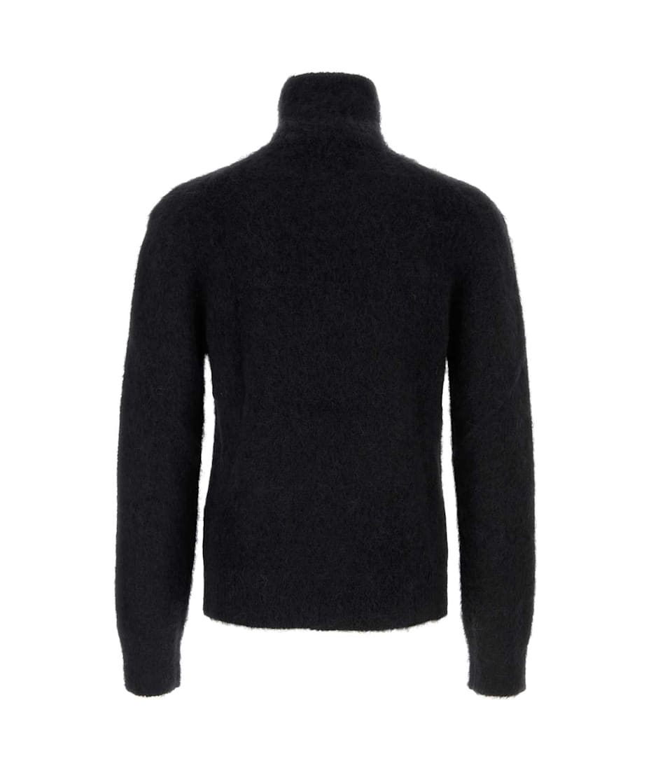 【送料&関税込】Ami Alexandre Mattiussi Black Stretch Mohair Ami Alexandre Mattiussi Black Stretch Mohair Blend Sweater