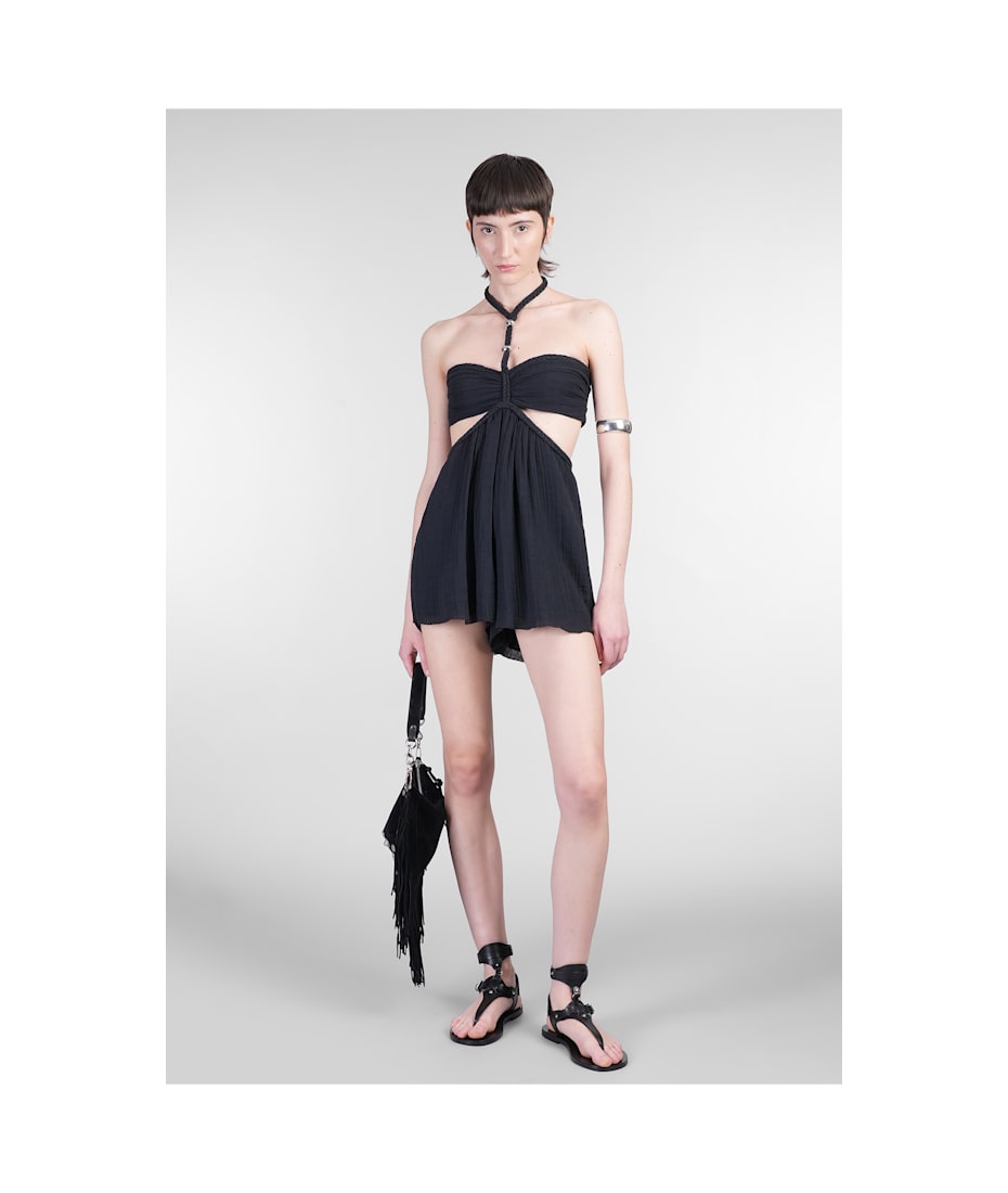 【送料&関税込】Isabel Marant Jessie Jumpsuit In Black Cotto Isabel Marant Jessie Jumpsuit In Black Cotton | italist