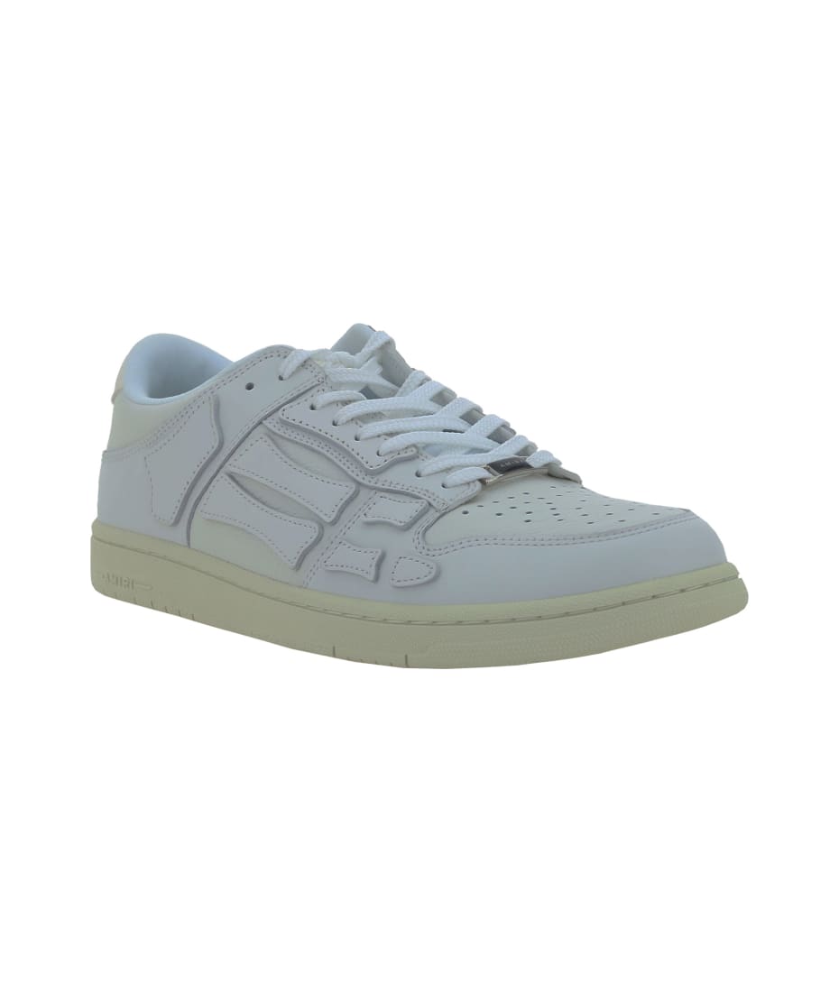 【送料&関税込】AMIRI White Leather Skel Sneakers AMIRI White Leather Skel Sneakers | italist