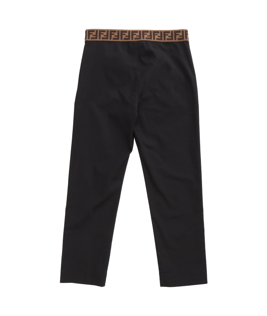 パンツ FENDI 'Fendi Roma' gabardine trousers Beige FR6540ARU5 8c1394bd1d1123d4e9b89ad11b0664