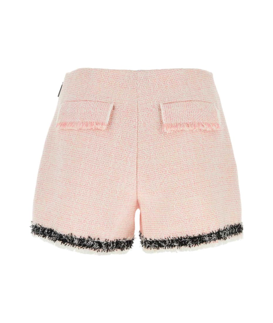 ショートパンツ MSGM SS23 Pink bouclAC shorts (3442MDB04237302 12) MSGM Pink bouclÃ© shorts | wananluxury | REVERSIBLE