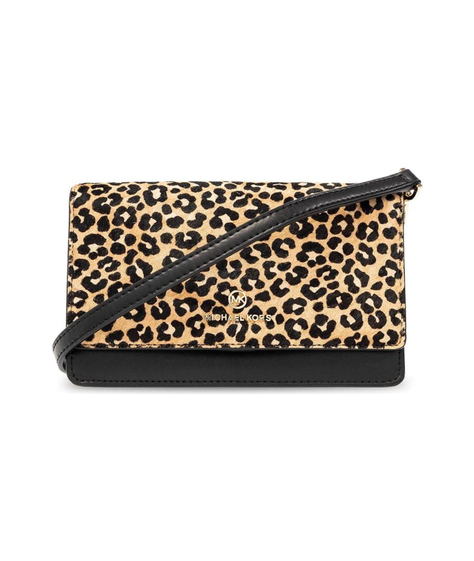 Canvas Leopard Print Buckle Crossbody Bag – Orange and Black – ROCKING ROYAL