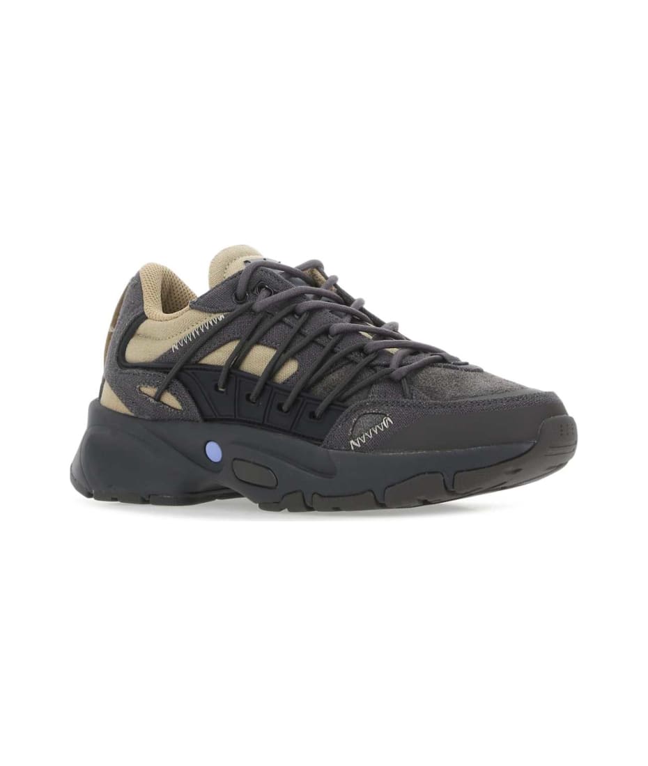 スニーカー MCQ Multicolor Fabric And Suede Aratana Sneakers McQ Alexander McQueen Multicolor Fabric And Suede Aratana