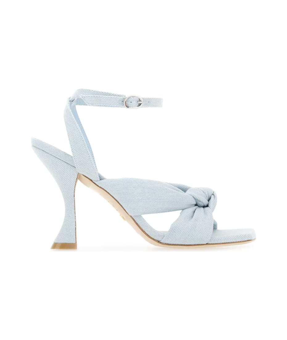 サンダル・ミュール Stuart Weitzman Light-blue denim Playa sandals (SD879 VL5) Stuart Weitzman Light-blue Denim Playa Sandals | italist