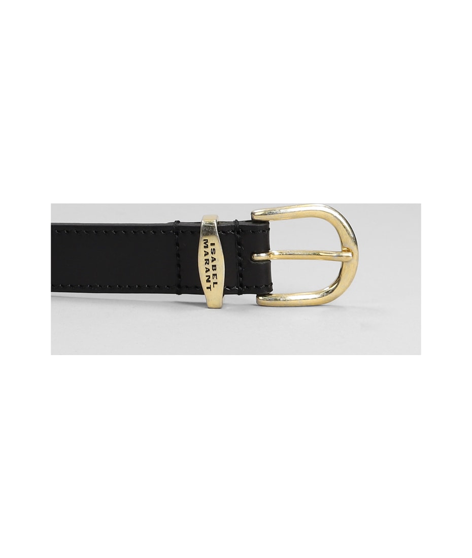 Isabel Marant Zadd Belts In Black Leather