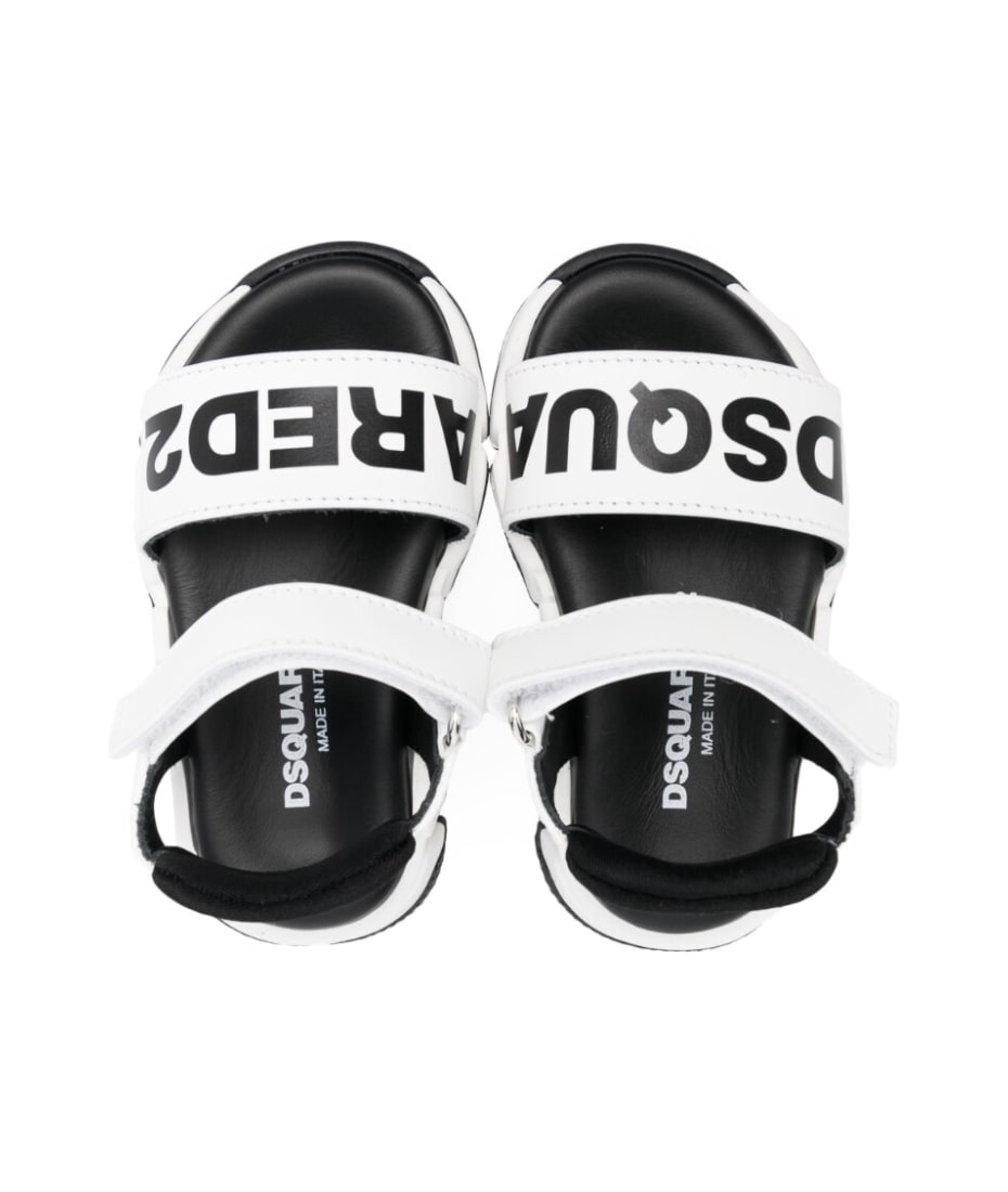 DSQ Flat Sandals TechnoLogo | irai.co.id