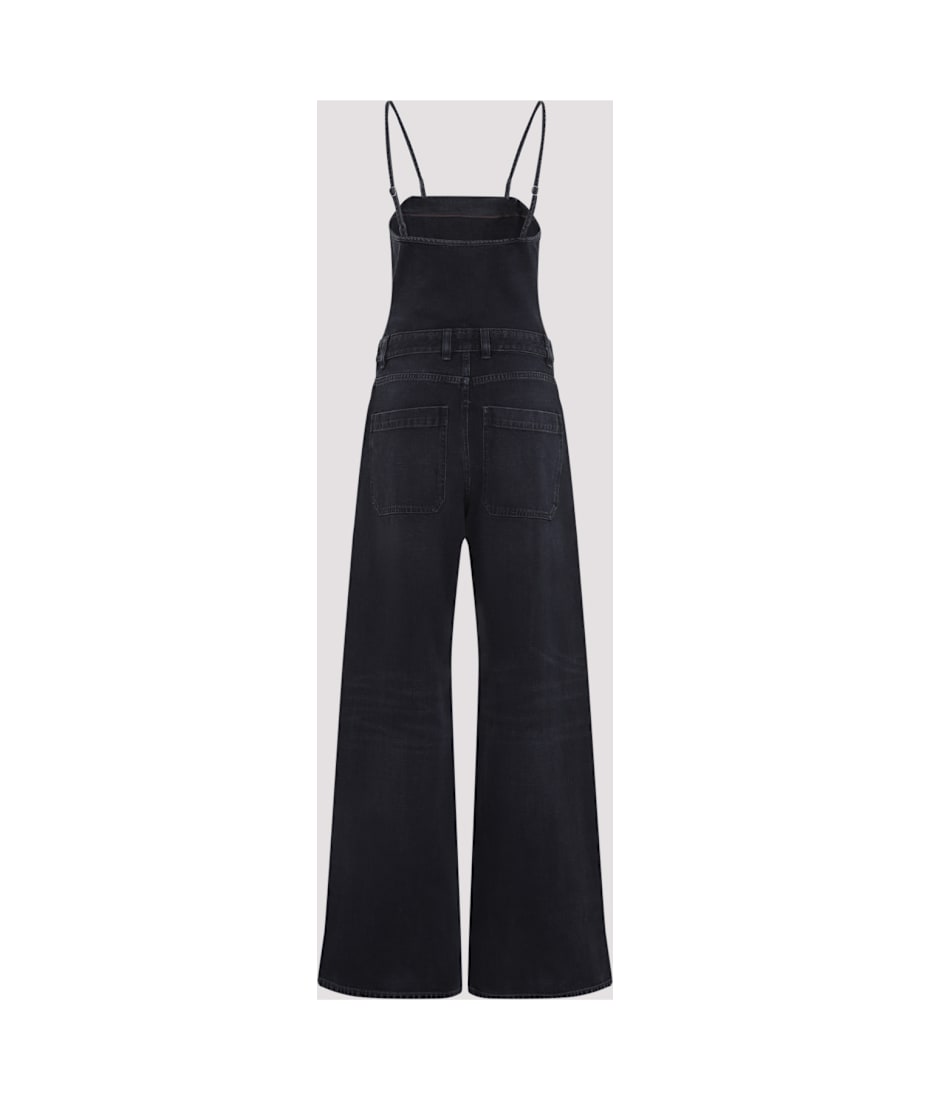(関税、送料込) DIESEL DE-VORS JUMPSUIT A14068007Z902 Women's Strappy jumpsuit in batavia-weave denim | Black | Diesel