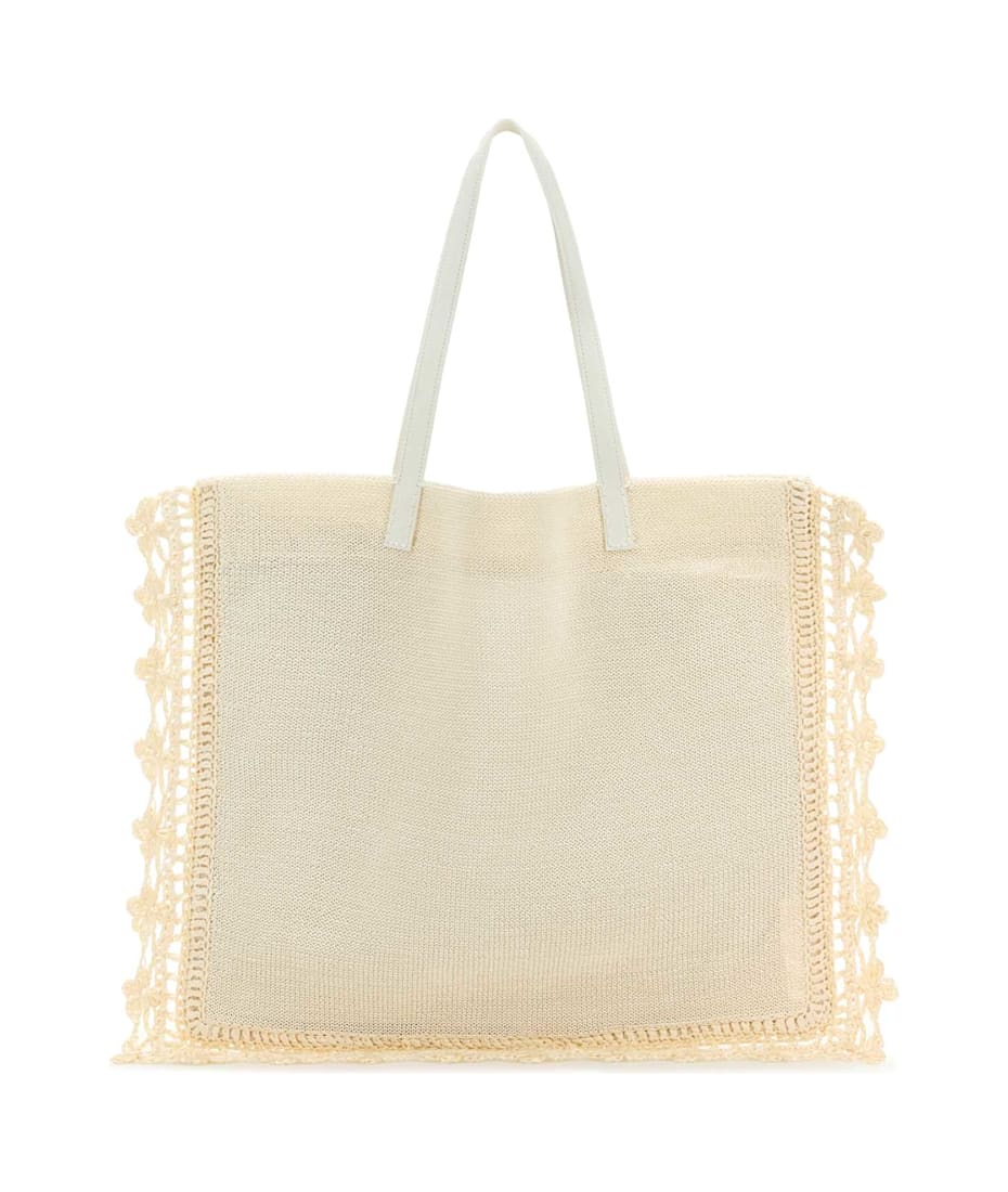 トートバッグ JW ANDERSON Ivory Crochet Shopping Bag J.W. Anderson Ivory Crochet Shopping Bag | italist