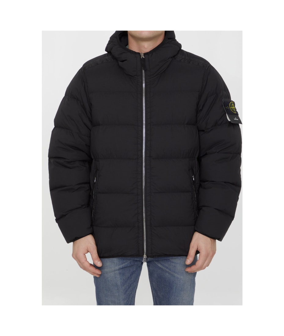 Stone Island Seamless Down Jacket Tunnel Nylon Green