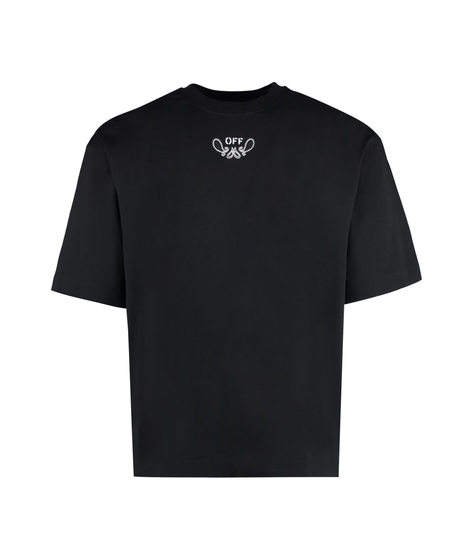 OFF-WHITE◆I/ダメージリンガーTシャツ/XS/コットン/WHT/背タグ付近に穴// T-shirt Off-White White size XS International in Cotton
