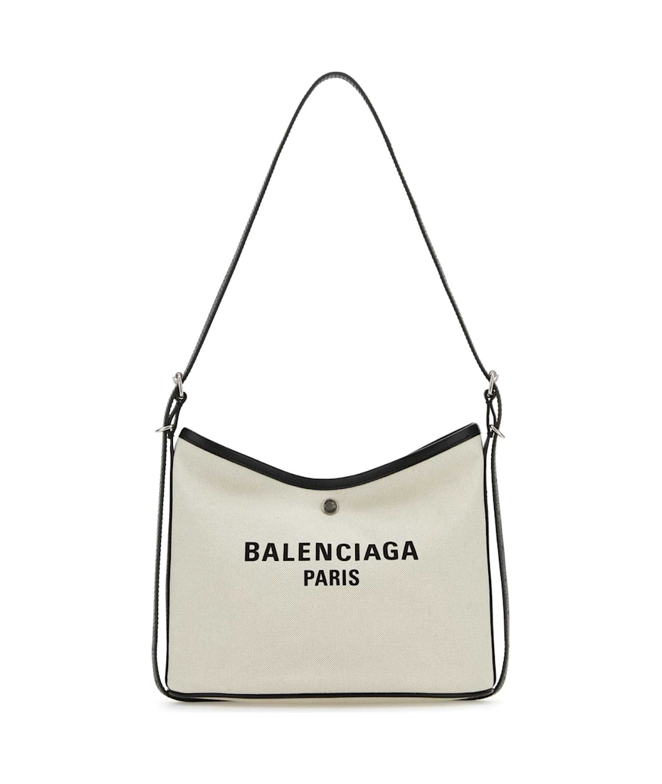 【関税&送料込】Balenciaga Chalk Canvas Biarri Crossbody Bag Balenciaga Chalk Canvas Biarri Crossbody Bag | italist
