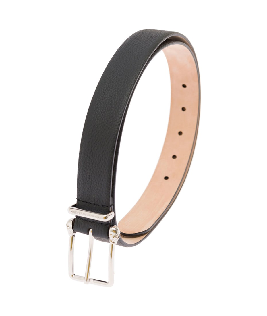 Saint Laurent Men's Hammered Leather Belt