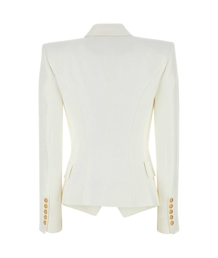 ジャケット BALMAIN White Viscose Blend Blazer Balmain White Viscose Blend Blazer | italist