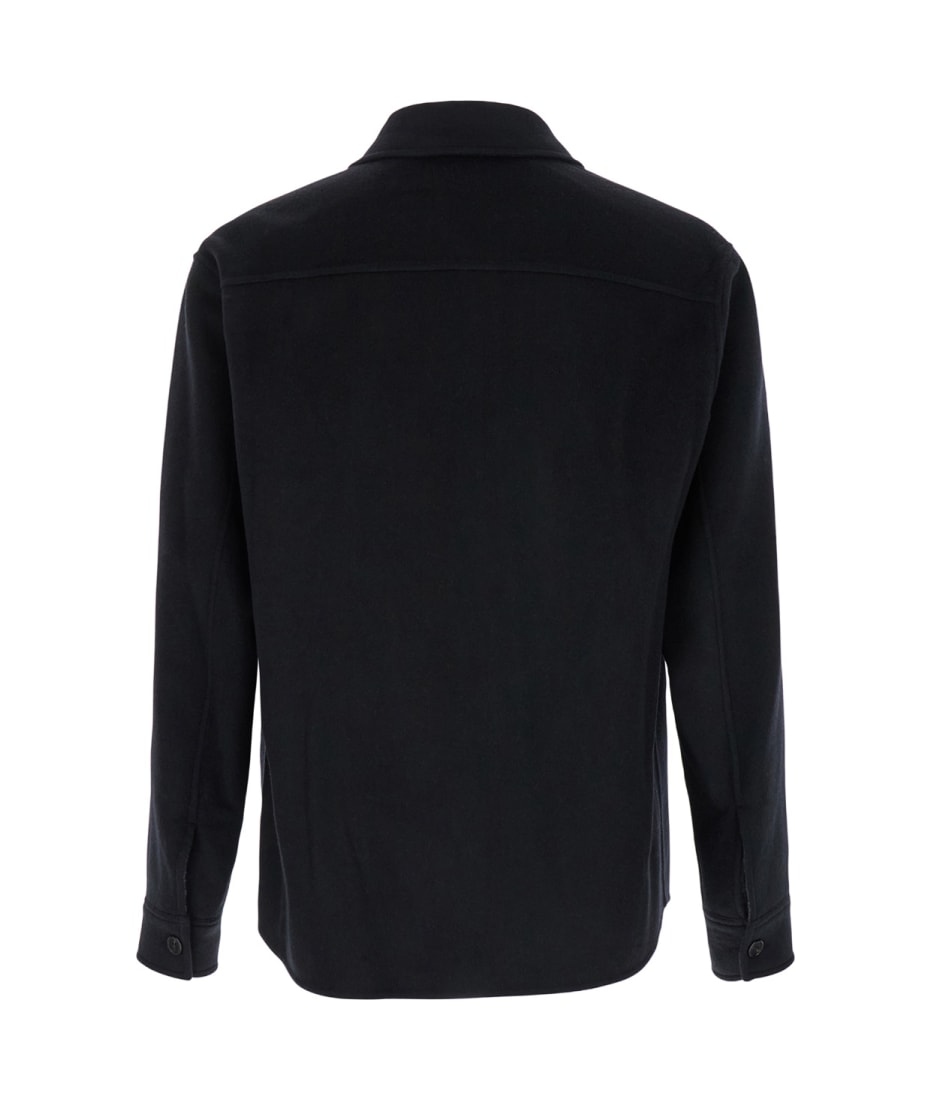 THEORY ジャケット Theory Black Jacket With Collar And Zip Closure In Tech