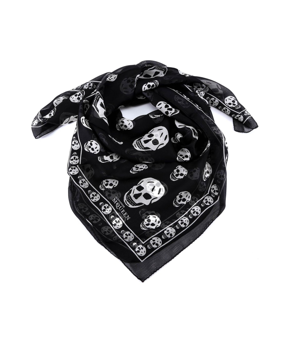 Alexander McQueen Skull Silk Scarf