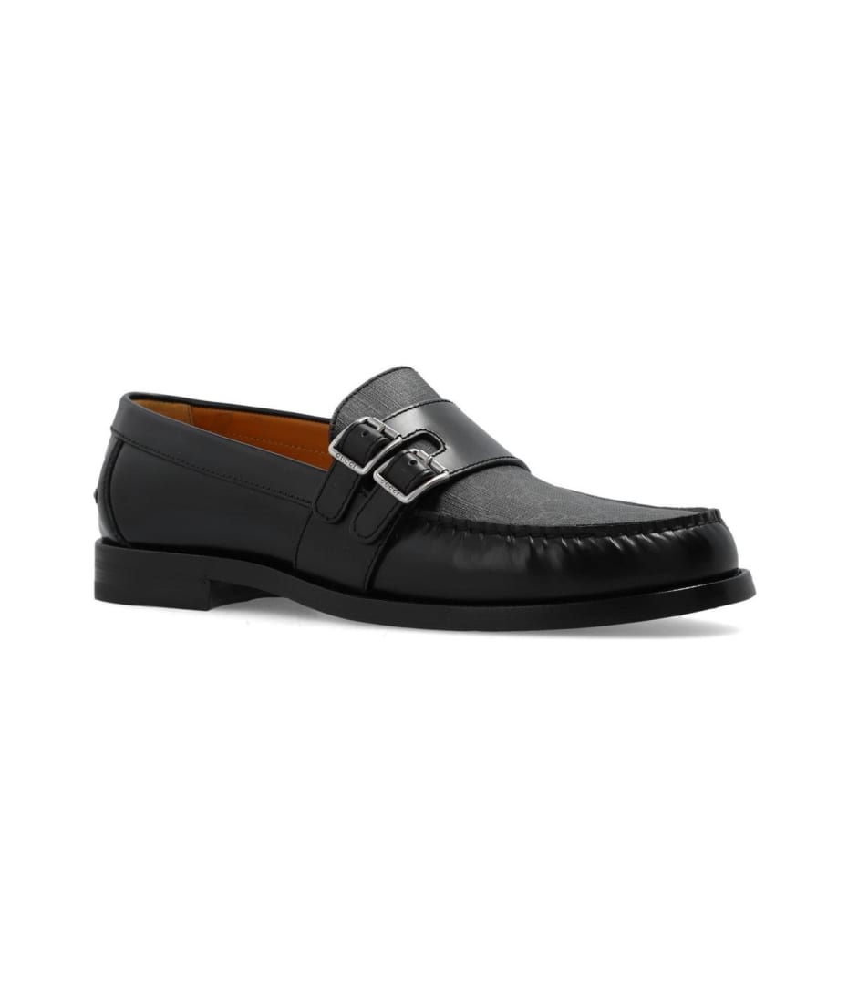 Gucci Buckle Detailed Loafers italist