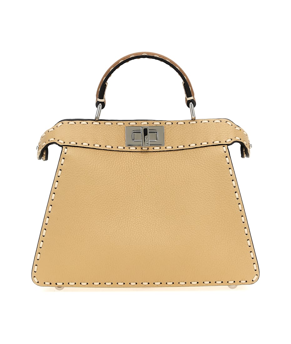 【関税込み】fendi PEEKABOO ISEEU SMALL' HANDBAG Peekaboo ISeeU Small Leather Beige | Fendi