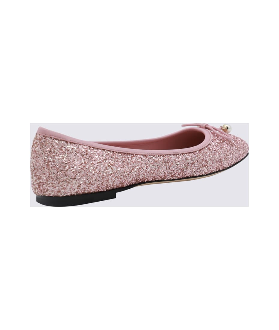 【JIMMYCHOO】 pink elme flats （関税送料込） Jimmy Choo Pink Elme Flats | italist