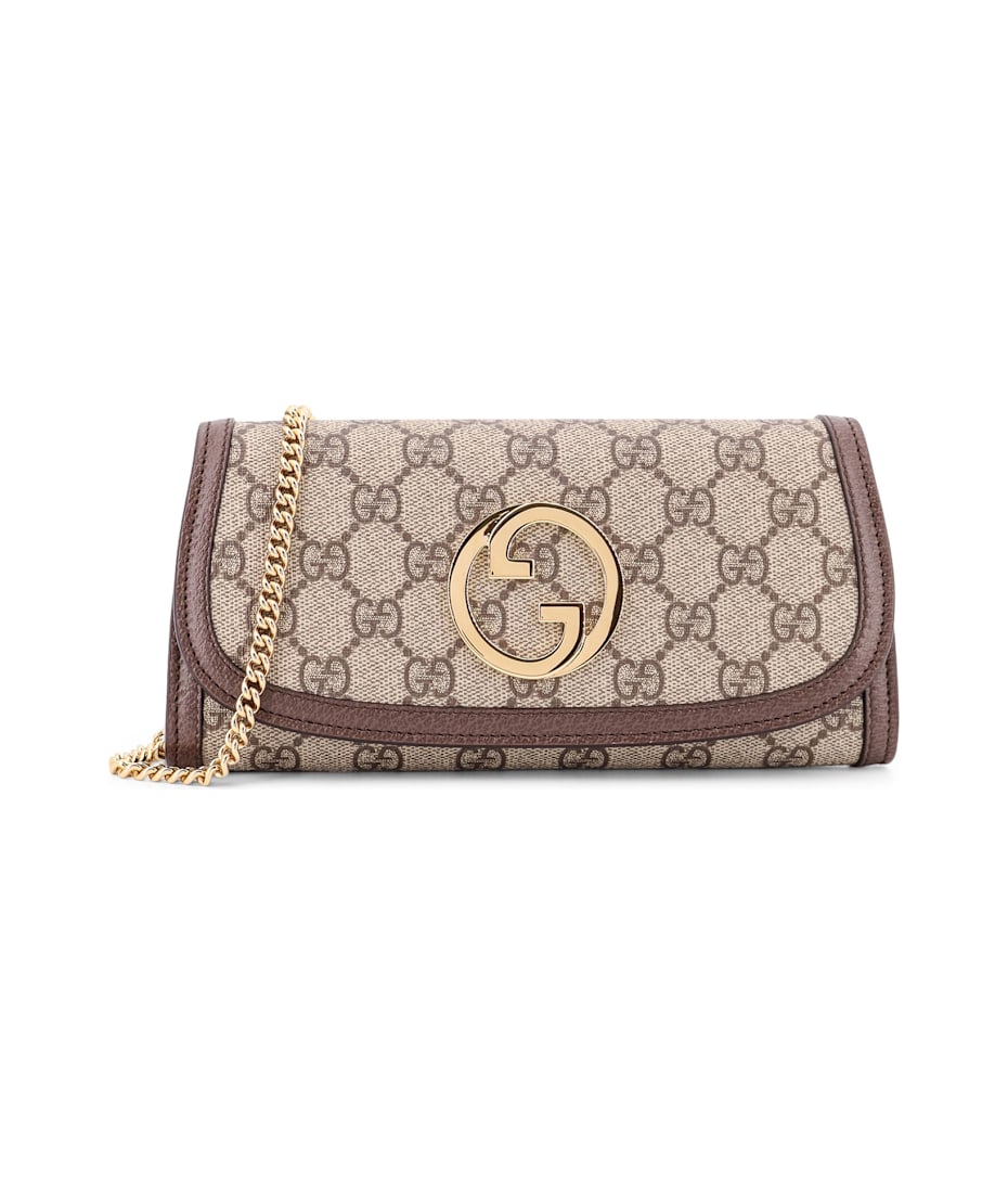 ハンドバッグ Gucci Original Gg Fabric Gucci Blondie Handbag Gucci Blondie Gg Supreme Fabric And Leather Shoulder Bag