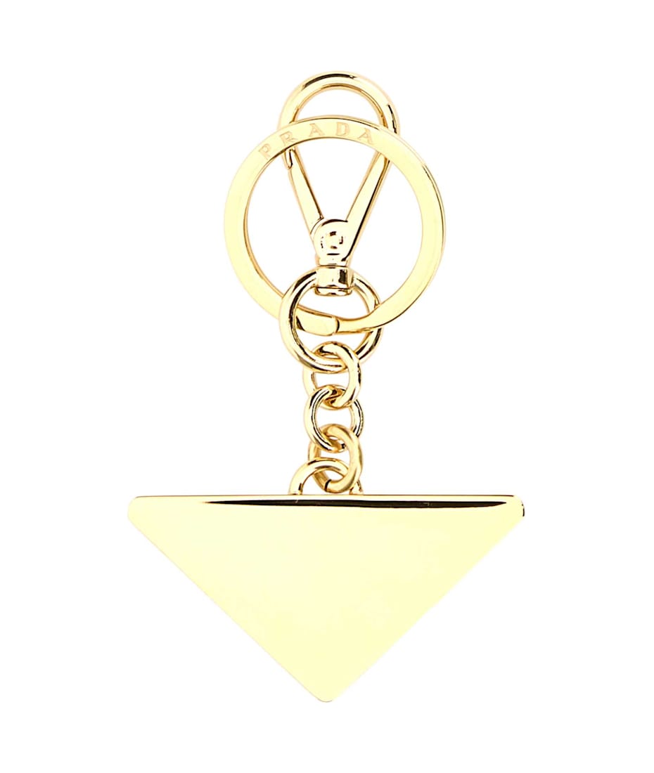 Prada Black Metal Key Ring | italist