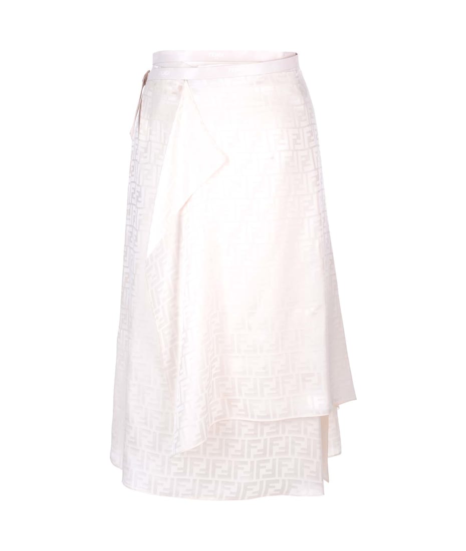 スカート FENDI FF silk skirt FENDI - Ff Silk Skirt Fendi
