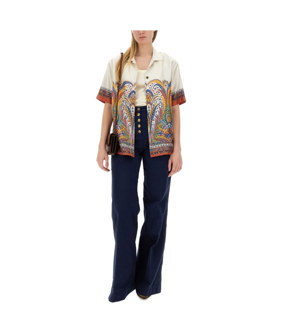 Etro Printed Silk Shirt | italist