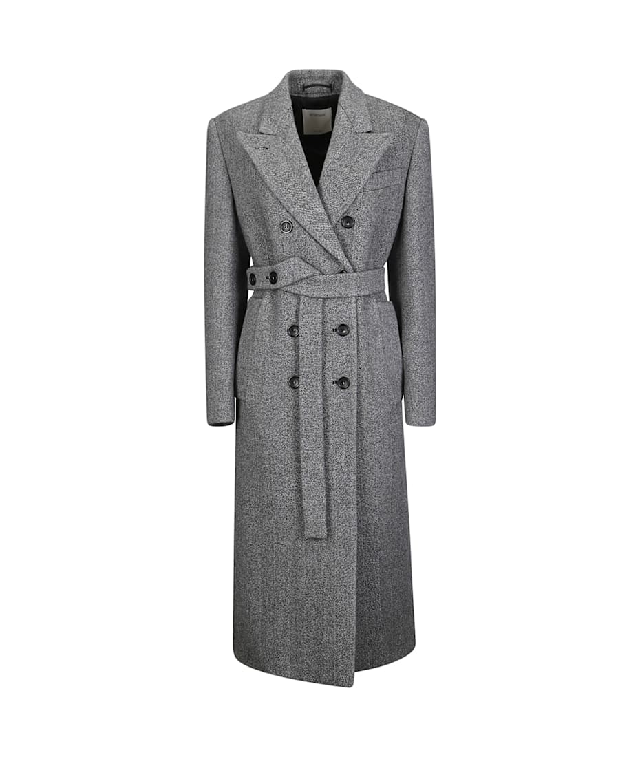 【送料&関税込】SportMax Double-breasted Belted Coat SportMax Double-breasted Belted Coat | italist