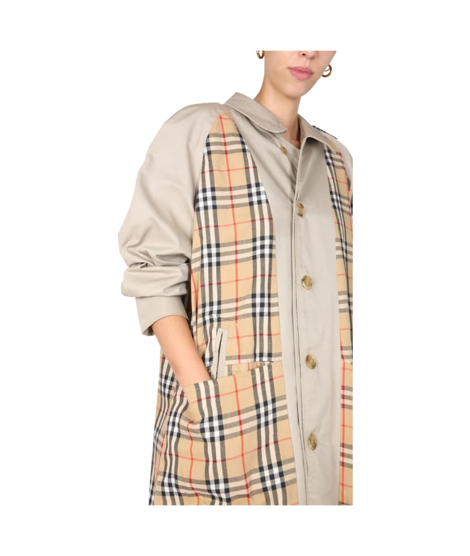 コート 1 OFF FW21 REMADE BURBERRY TRENCH (122393_55B) 1/OFF Remade Burberry Trench | italist