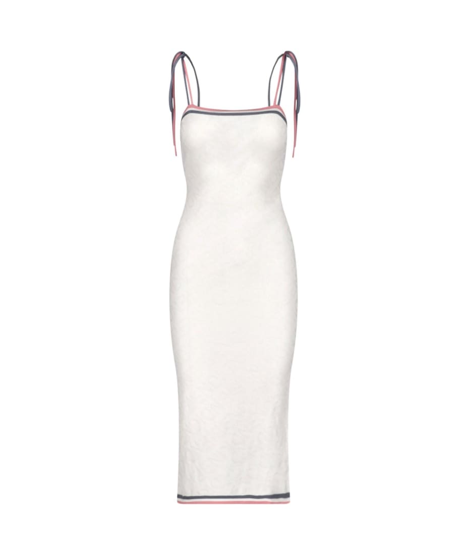 ワンピース FENDI IVORY VISCOSE BLEND DRESS Fendi Ivory Viscose Blend Dress | italist