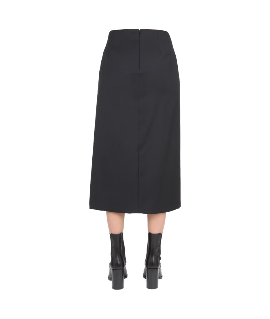 スカート alexander mcqueen WOOL AND MOHAIR SKIRT (718773_QJAC71000) alexander mcqueen WOOL AND MOHAIR SKIRT (718773_QJAC71000