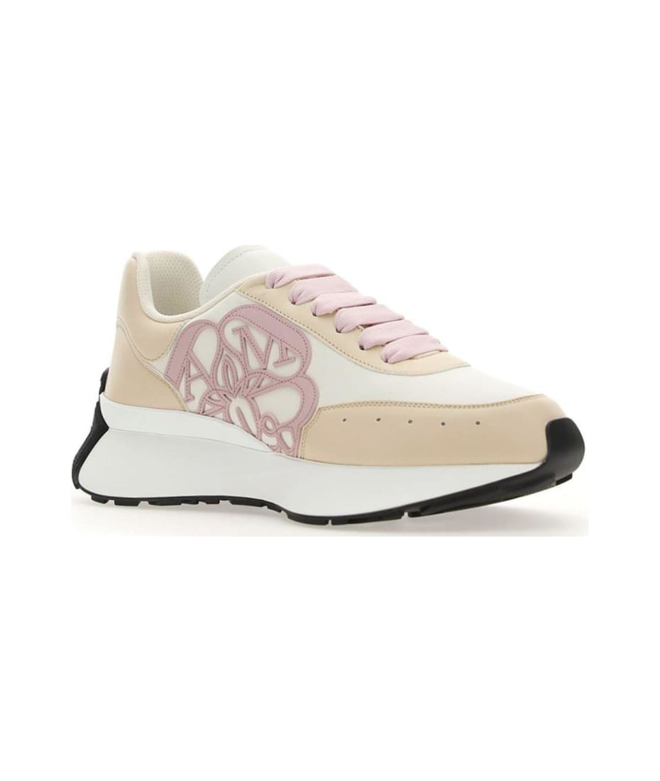 Alexander McQueen Sprint Lace-up Sneakers in White