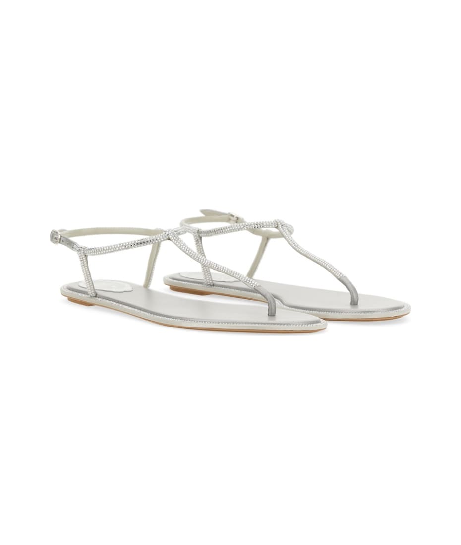 Grey Diana Low Jewel Sandal